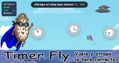 Timer Fly. TimerFly. Vuela y atrapa la hora correcta.
