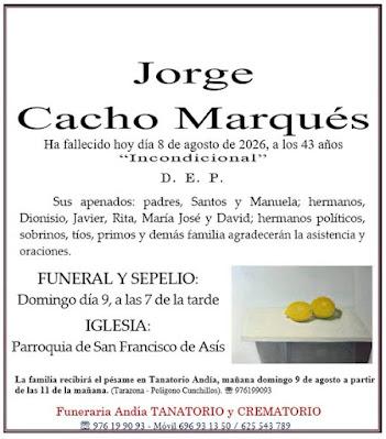 Jorge Cacho Fallece