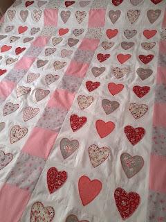 COLCHA CON CORAZONES 💗UNIENDO💗