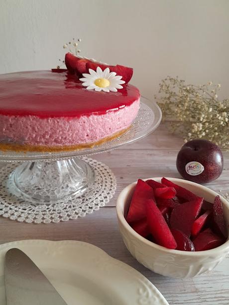 Tarta mousse de ciruelas Metis