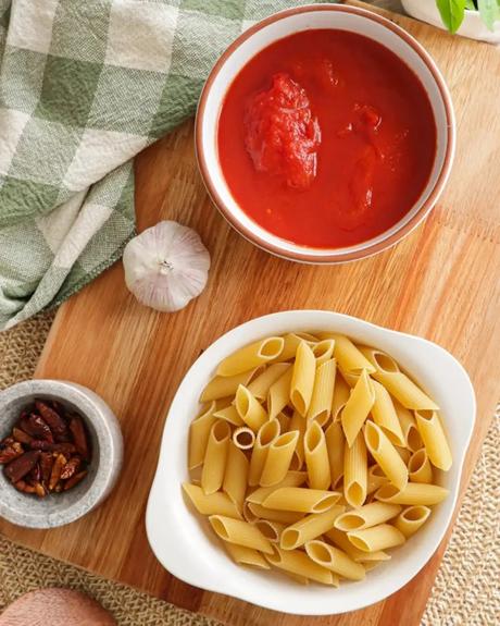 Penne all’arriabbata ingredientes penne alla arriabbata