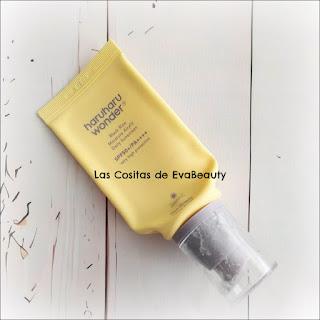 Protector solar SPF50 HaruHaru Wonder terminado Protector solar SPF50 HaruHaru Wonder terminado acabados empties suncreen cosmetica coreana kbeauty beauty belleza skincare blog de belleza nuevo post news blogger beautyblogger microinfluencer opinion review reseña