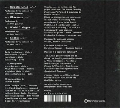 Stephan Thelen & Kronos Quartet & Al Pari Quartet - World Dialogue (2020)