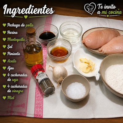 Pechuga en salsa de soja Pechuga en salsa de soja