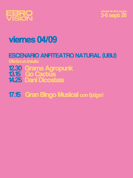 Horarios Ebrovisión 2026 Jueves