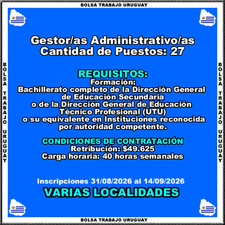 Gestor/as Administrativo/as