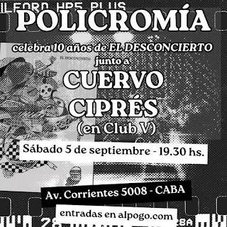 Policromía en vivo este sábado