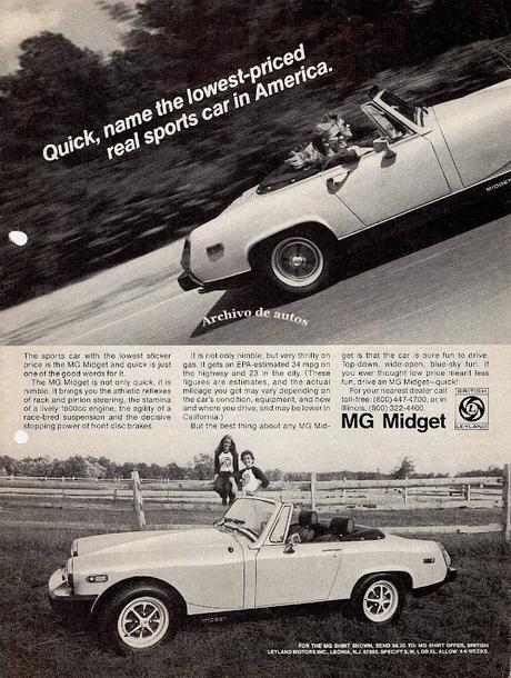 MG Midget comercializado en Estados Unidos