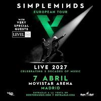 Concierto de Simple Minds y de Level 42 en el Movistar Arena en abril del 2027