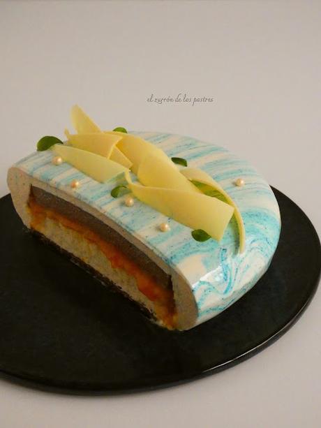 Entremet Eclipse Praliné, Naranja y Chocolate