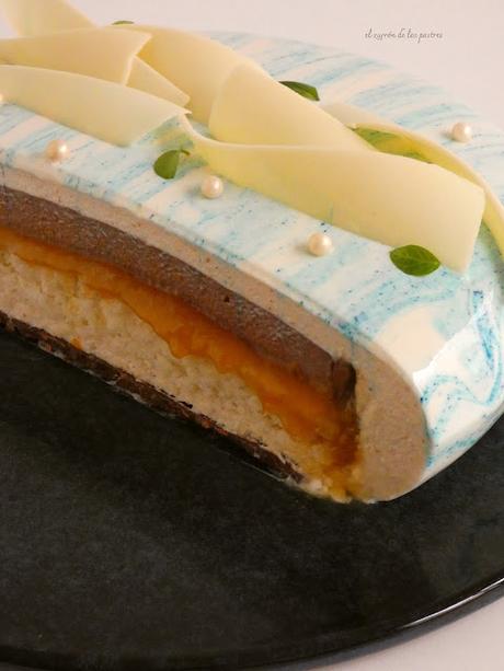 Entremet Eclipse Praliné, Naranja y Chocolate