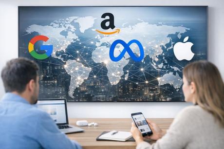 El mapa de poder de internet: cuatro empresas que controlan lo que ves monopolio internet big tech