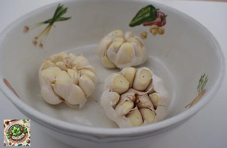 Ajos Asados en Microondas