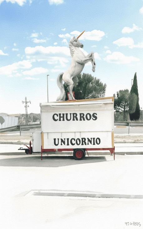 Una churrería como falla y un llibret que expande el monumento Una churrería como falla y un llibret que expande el monumento