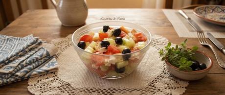 Ensalada mediterránea picada