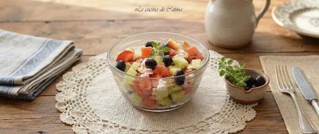 Ensalada mediterránea picada