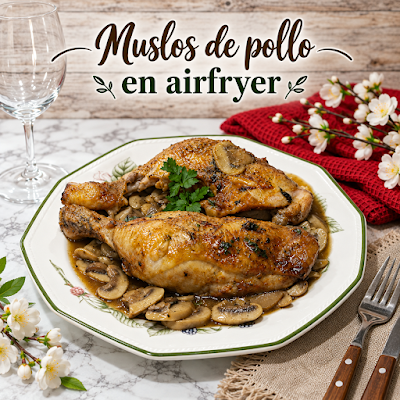 Muslos de pollo en airfryer