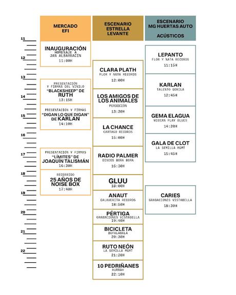 Horarios La Disquera 2026