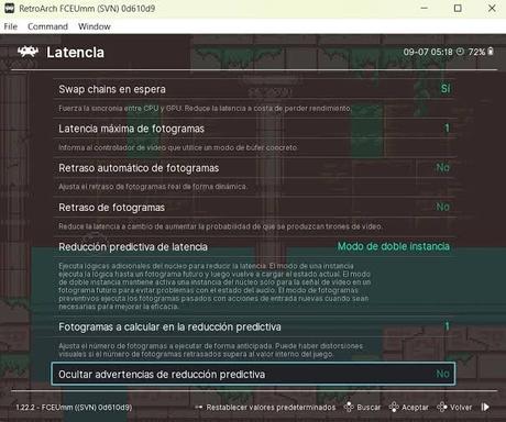 Runahead en RetroArch: qué es y cómo activarlo