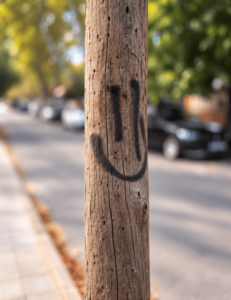 Desconfío de un poste.