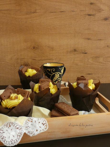 Muffins de galletas Bourbon
