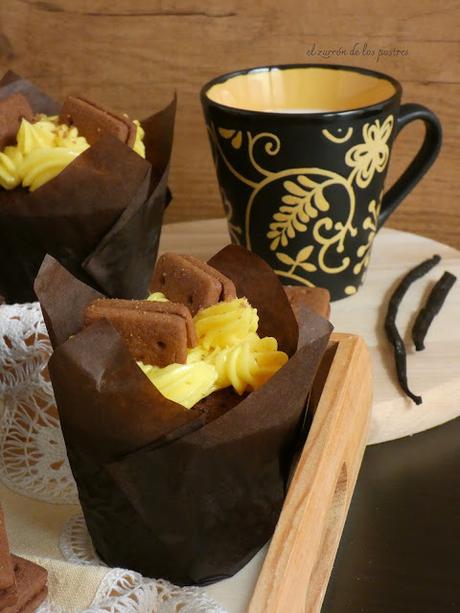 Muffins de galletas Bourbon