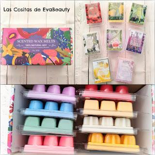 Caja 8 wax melts variados en Shein Caja 8 wax melts variados en Shein haul compras aromaterapia aromas olores low cost nuevo post blog de belleza blogger microinfluencer beautyblogger