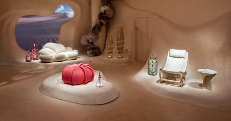 Instalación Louis Vuitton Objects Nomades, Doha / Patricia Urquiola, 2022