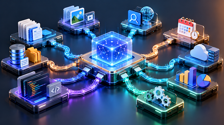 Sistema modular que conecta una inteligencia artificial con herramientas, documentos, datos y servicios mediante MCP