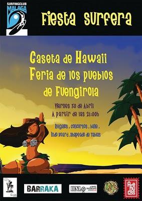 Fiesta hawaiiana en Málaga