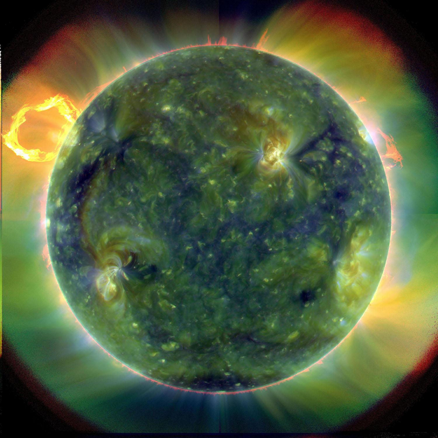 SDO envía las primeras imágenes del Sol con un nivel de detalles nunca antes visto
