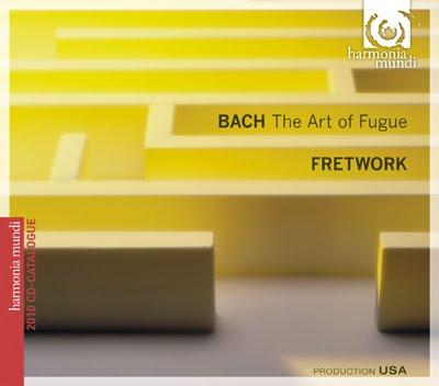Disco-catálogo con El Arte de l afuga de Bach por Fretwork