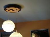 lámpara techo 'yin-yang'