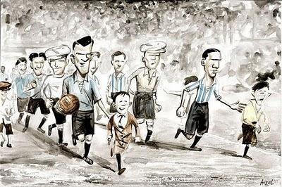 Germán Aczel, un lápiz Mundialista