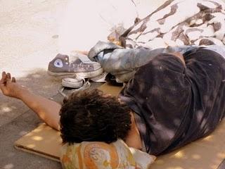 El mendigo que molestaba