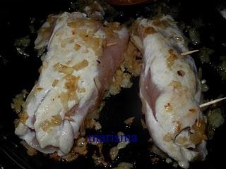 Enrollado de pollo