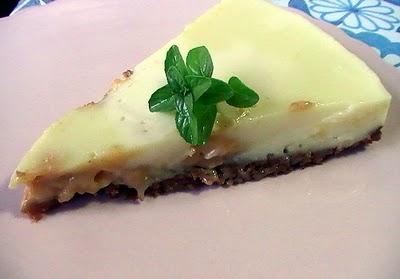 Tarta de chocolate blanco y toffe (dulce de leche o leche condensada al baño maría)