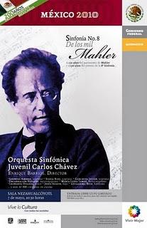 La Sinfonía No. 8 De los Mil de Gustav Mahler en la Sala Nezahualcóyotl con la Orquesta Sinfónica Juvenil Carlos Chávez