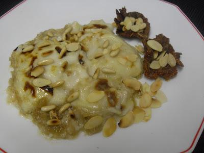 Bacalao a la miel con cebolla confitada