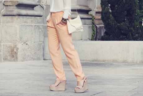 Peach Trousers collagevintage