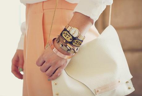 Peach Trousers collagevintage