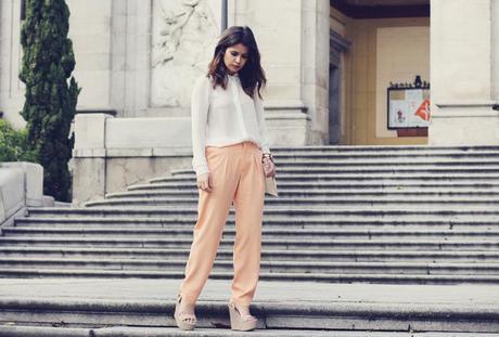 Peach Trousers collagevintage