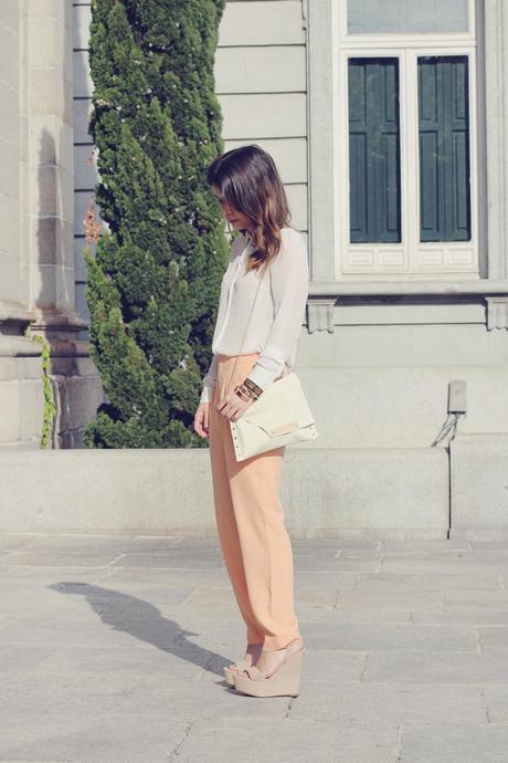 Peach Trousers collagevintage