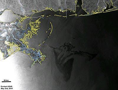 Imágenes satélite del vertido de crudo en el Golfo de México (III)