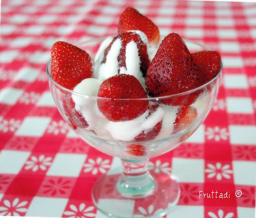 Strawberries con crema