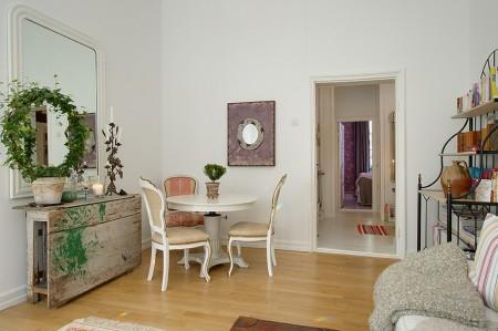 objetos vintage decoración muebles vintage muebles románticos estilo escandinavo estilo decoración nórdico diseños interiores de casas diseño de interiores pisos pequeños diseño de interiores fotos diseño de interiores decorar casa decoración femenina decoración espacios pequeños decoración de interiores blogs de decoración vintage blog diseño de interiores blog de decoración nórdica 49m² de blanco estilo nórdico con toques exóticos y vintage 