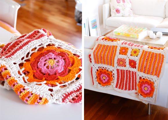 Crochet : una manta para el sofá