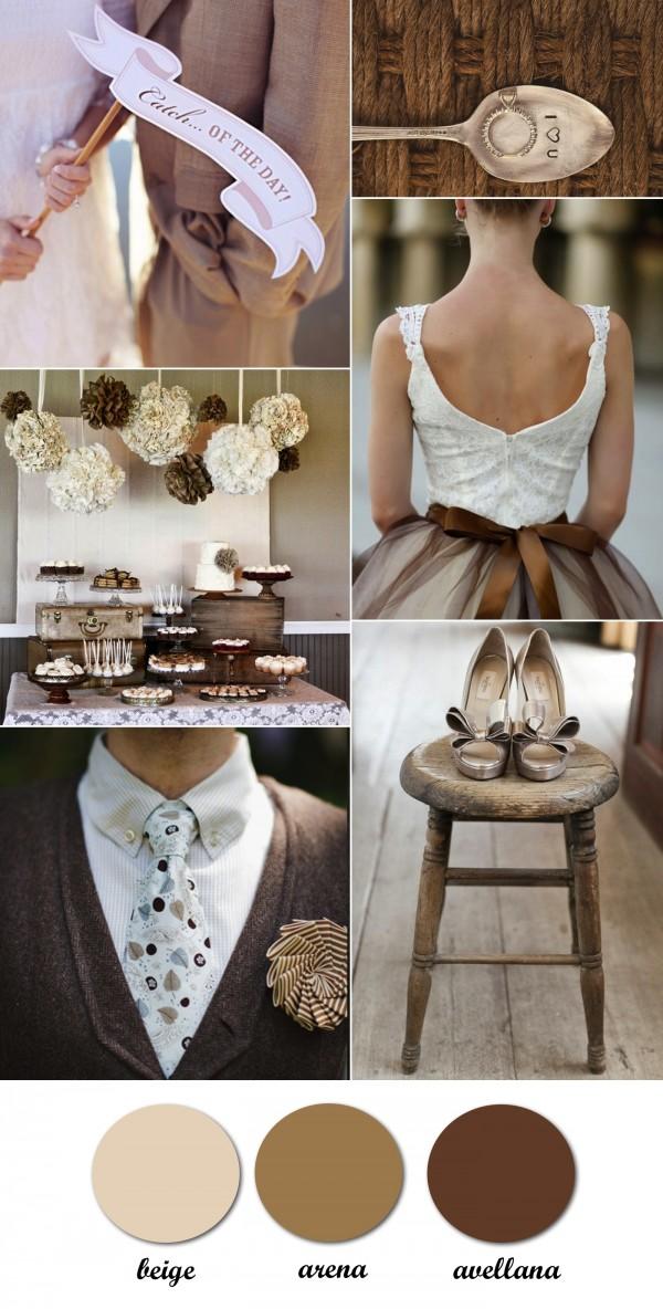 Colour Monday 7. Boda en colores neutros/Neutral colours wedding