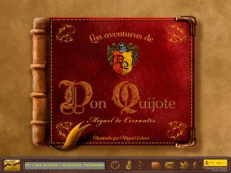 Las Aventuras de Don Quijote en iPad Libros electrónicos