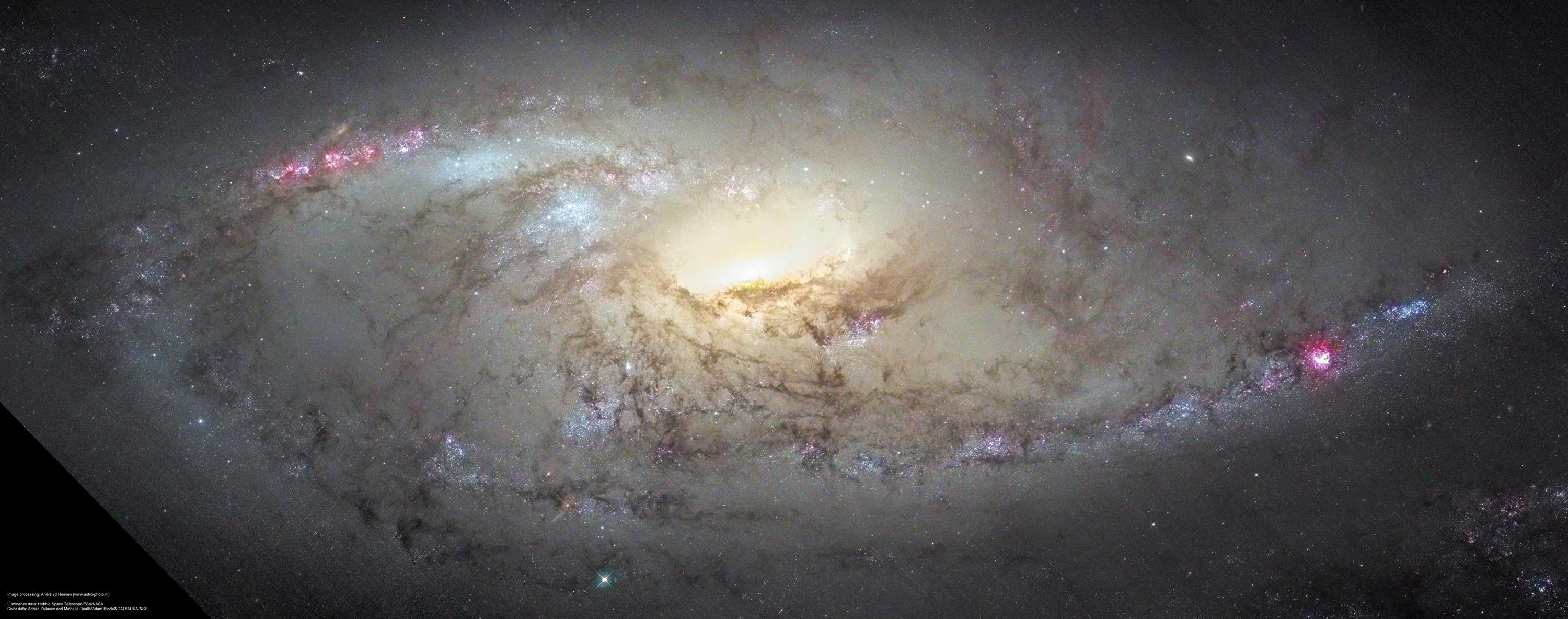 La galaxia espiral M106